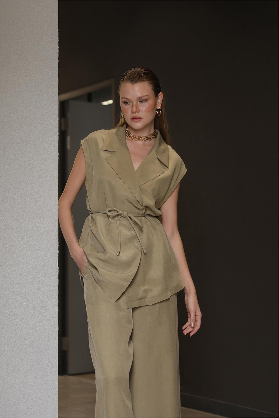 Puane Koyu Haki Takım - 25YP32260