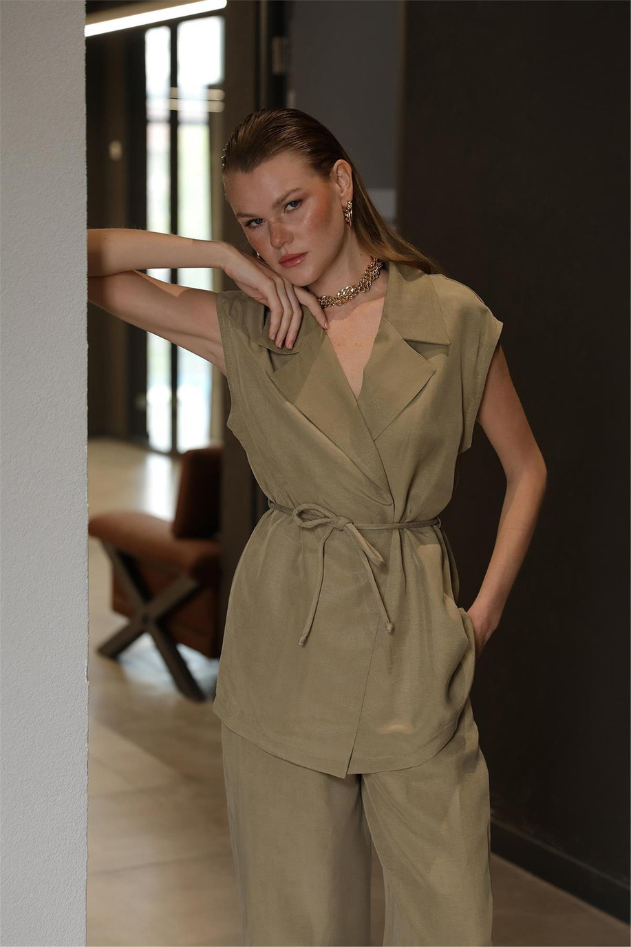 Puane Koyu Haki Takım - 25YP32260