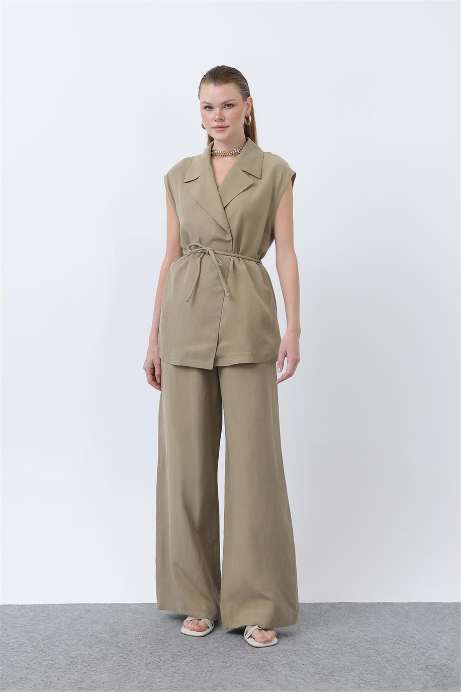 Puane Koyu Haki Takım - 25YP32260
