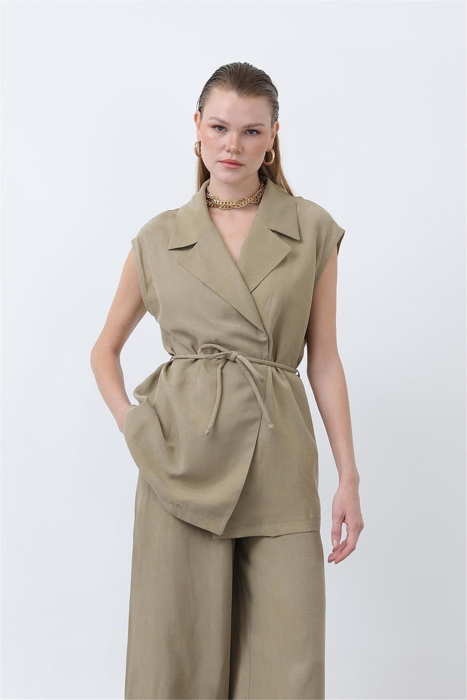 Puane Koyu Haki Takım - 25YP32260