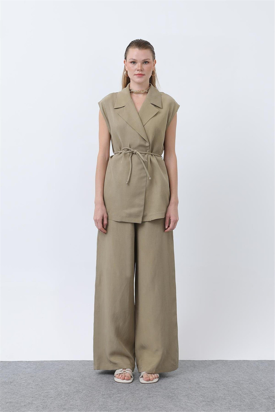 Puane Koyu Haki Takım - 25YP32260