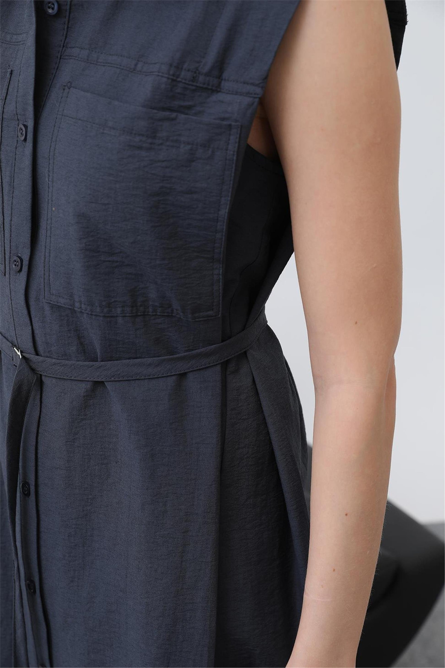 Puane Navy Elbise - 25YP32242