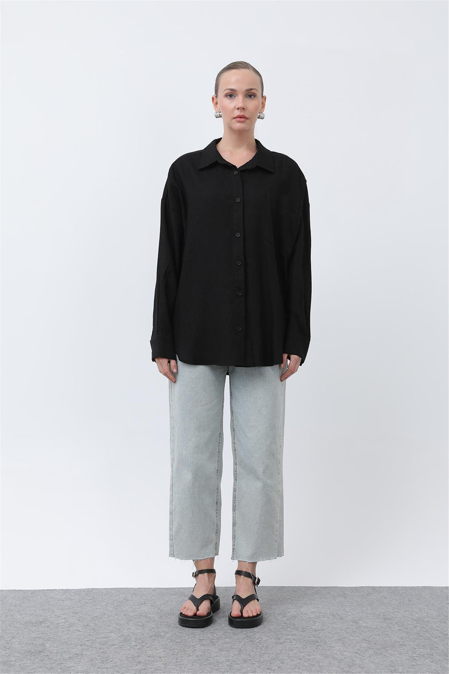 Puane Siyah Gömlek - 25YP32307