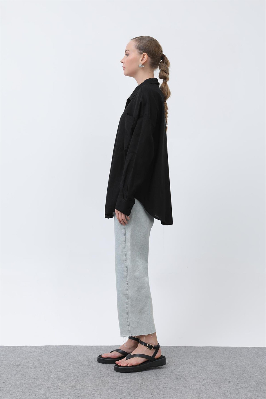 Puane Siyah Gömlek - 25YP32307