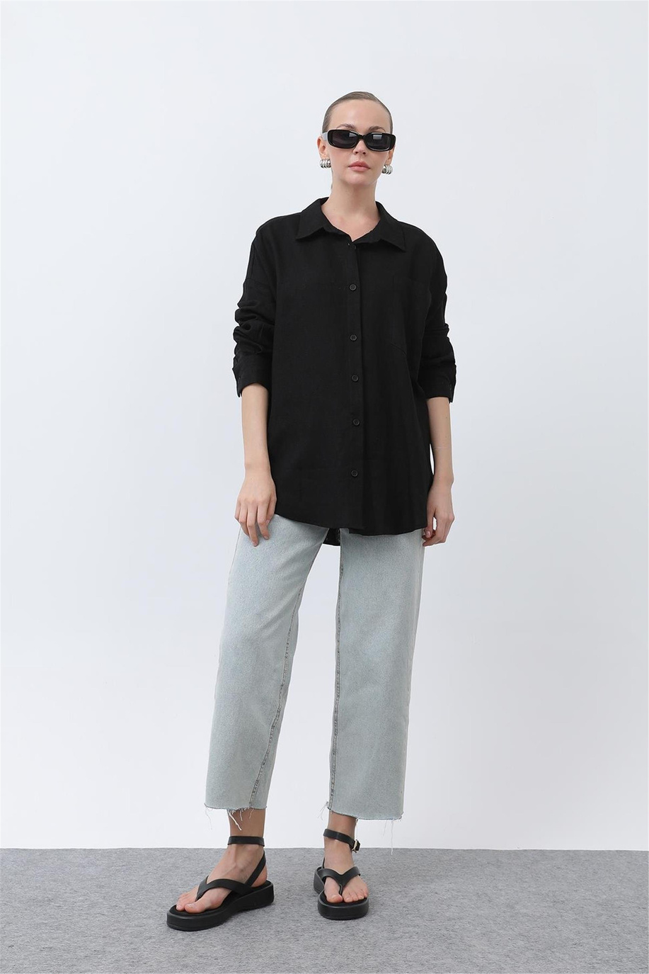 Puane Siyah Gömlek - 25YP32307