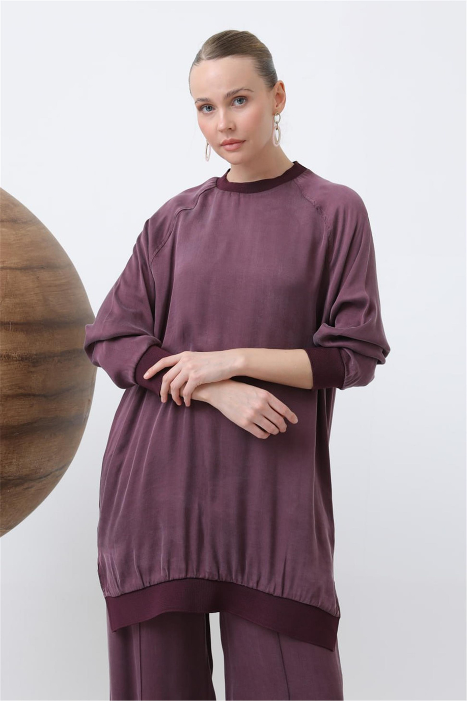 Puane Tunik Koyu Gül 25YP10665