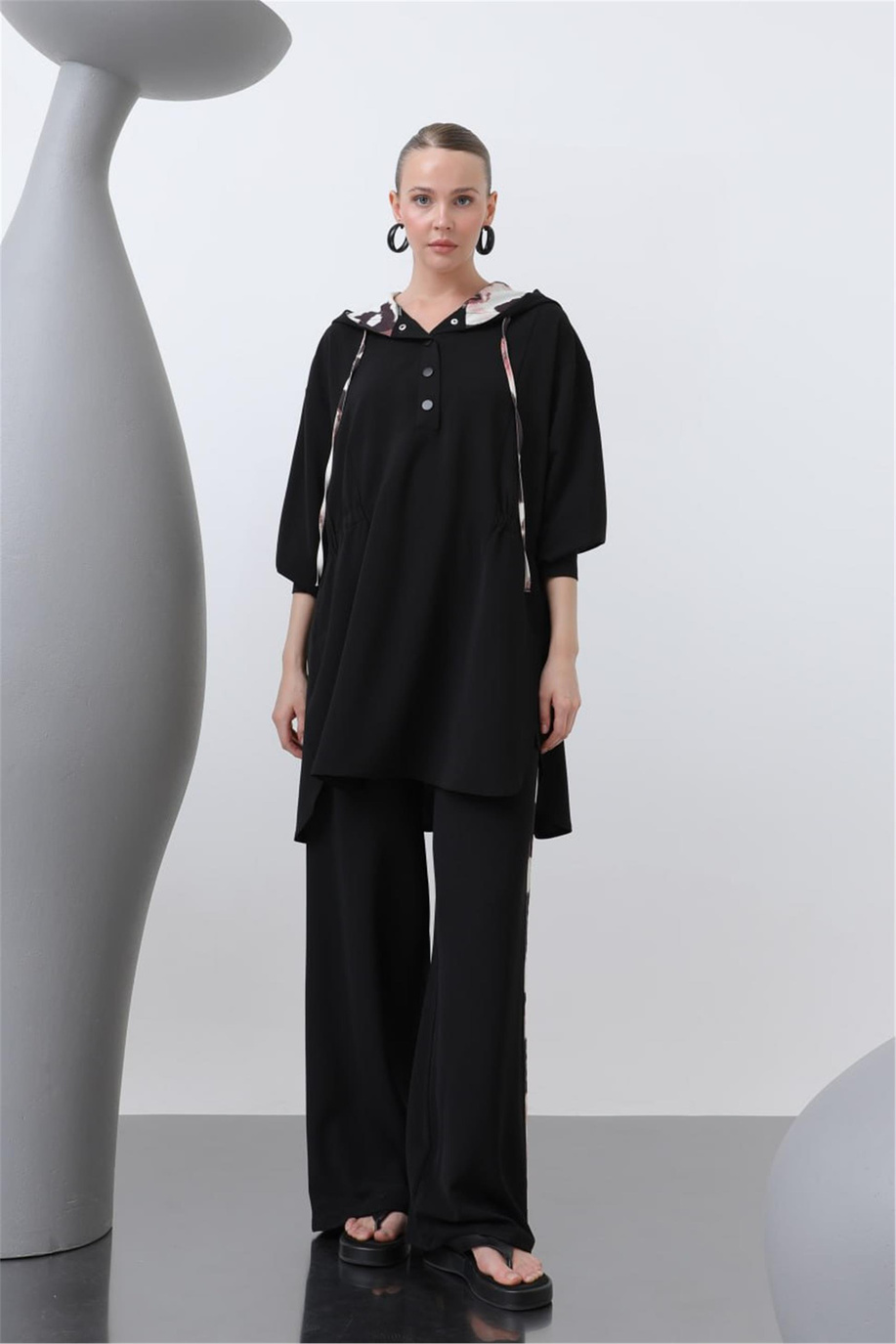 Puane Tunik Siyah 25YP10666