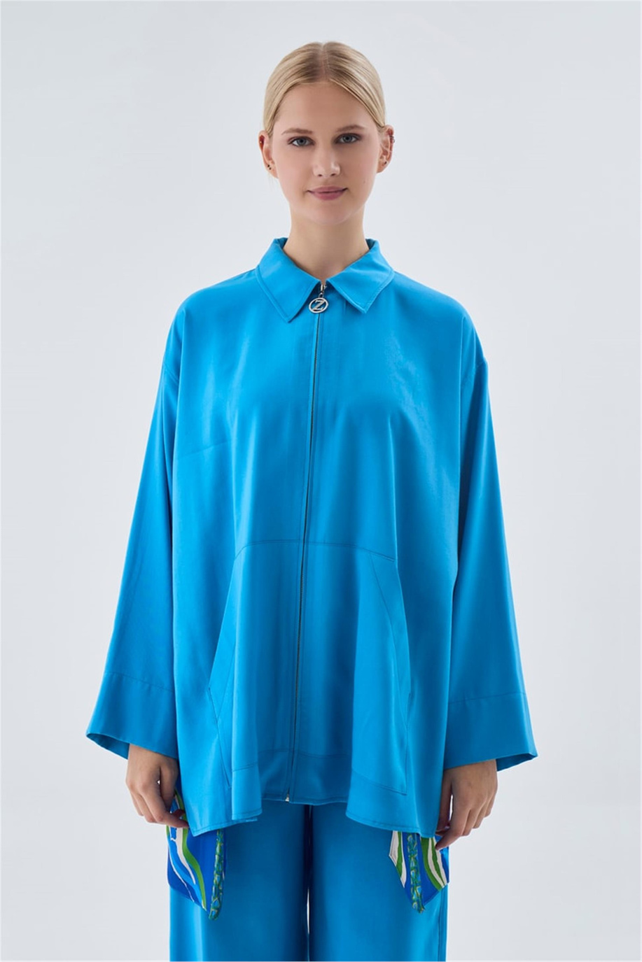 Sırt Detaylı Turkuaz İkili Takım - 25YZ1464