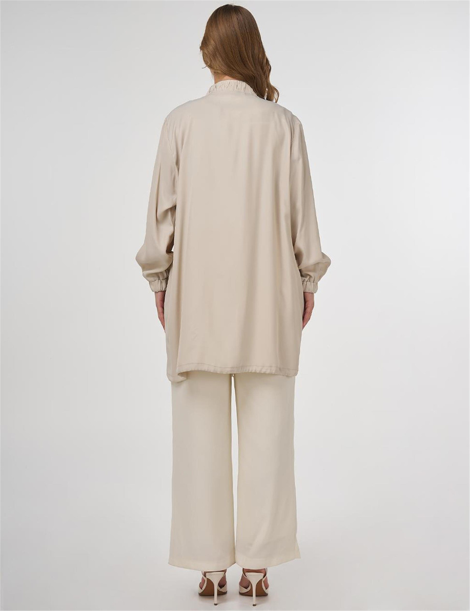 Taş İşlemeli Viskon Ceket Taş