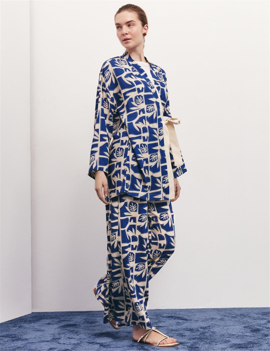 Yandan Bağlamalı İkili Takım İndigo - KY-B25-76025