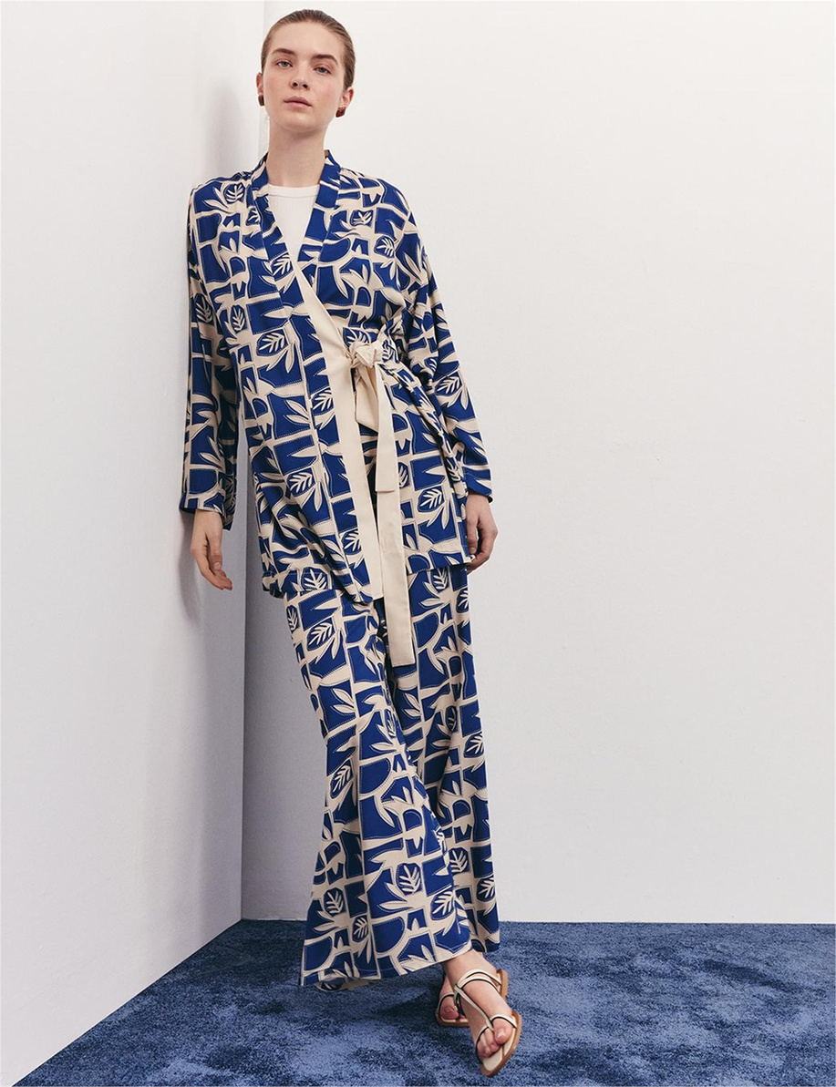 Yandan Bağlamalı İkili Takım İndigo - KY-B25-76025