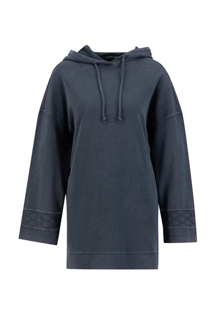 Yıkama Efektli Antrasit Sweatshirt