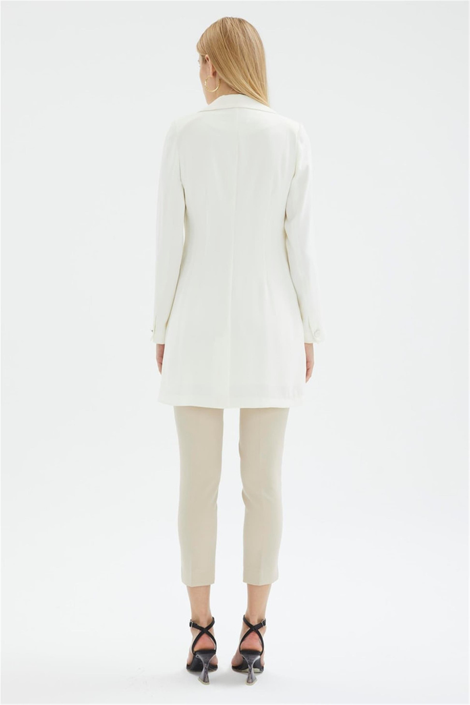 Zühre Ceket Ekru - 25YZ0024CKT