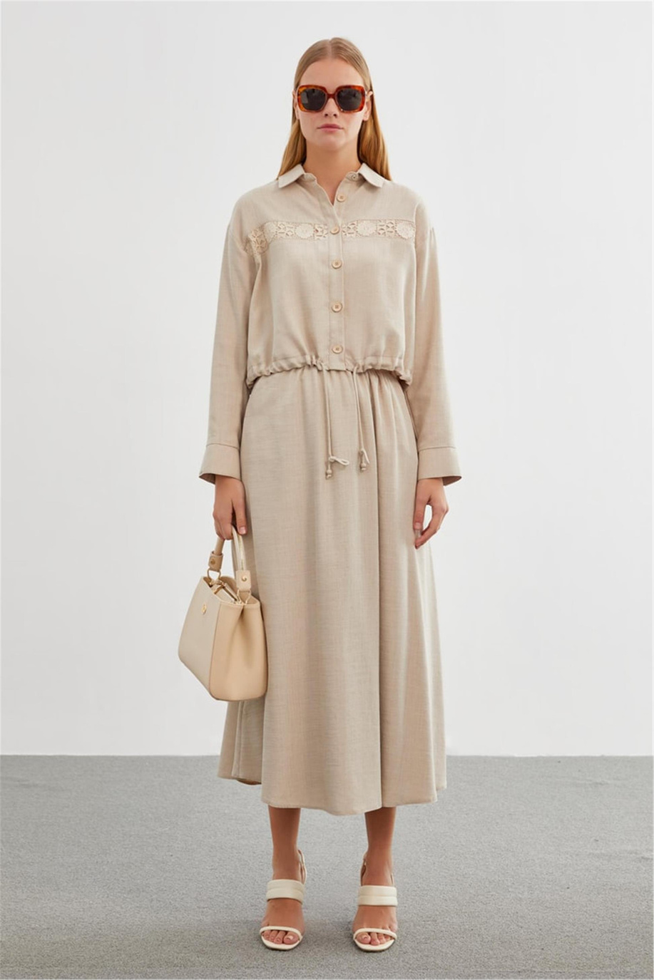 Zühre Takım Bej - 25YZ1266