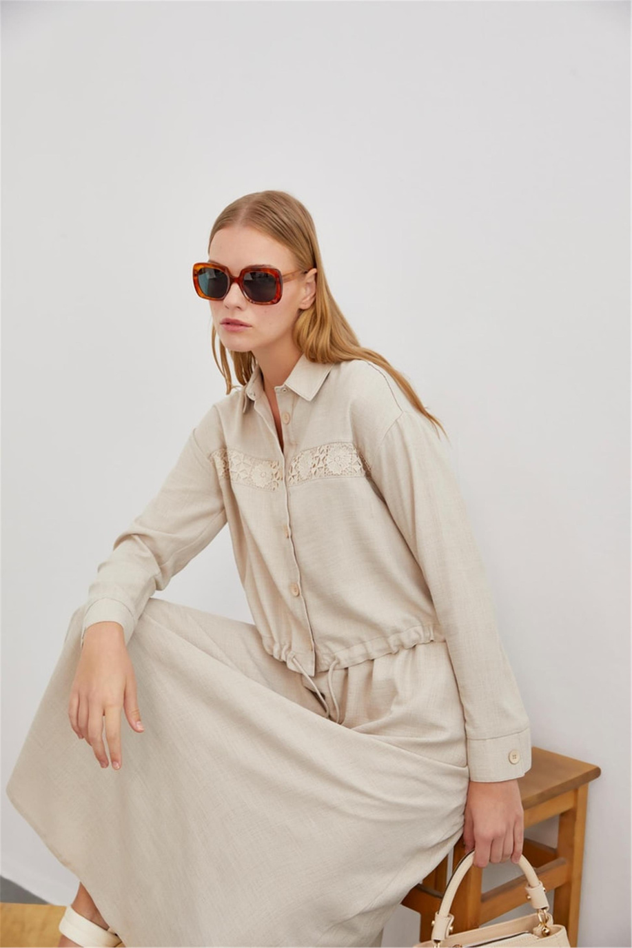 Zühre Takım Bej - 25YZ1266