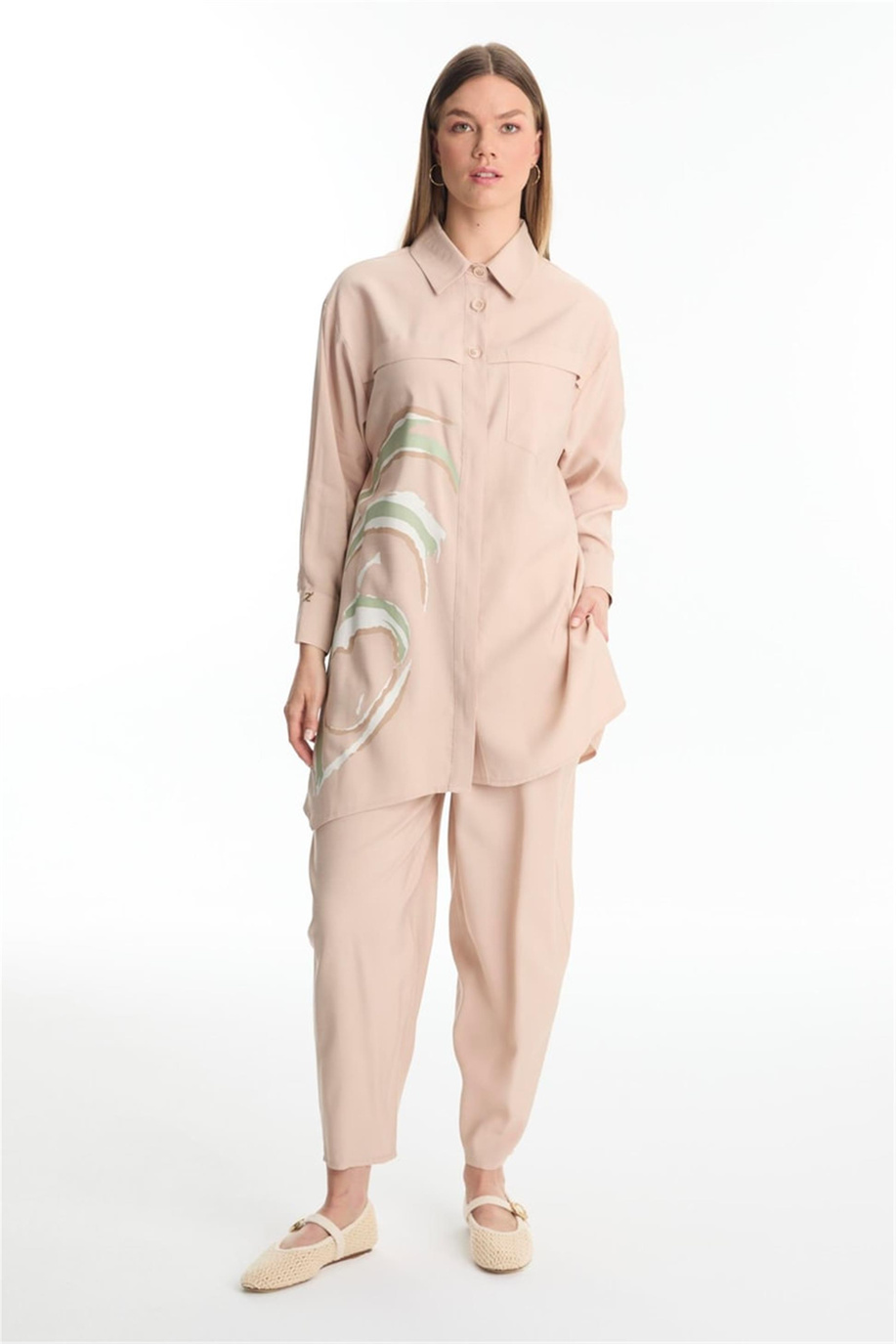 Zühre Takım Bej - 25YZ1454