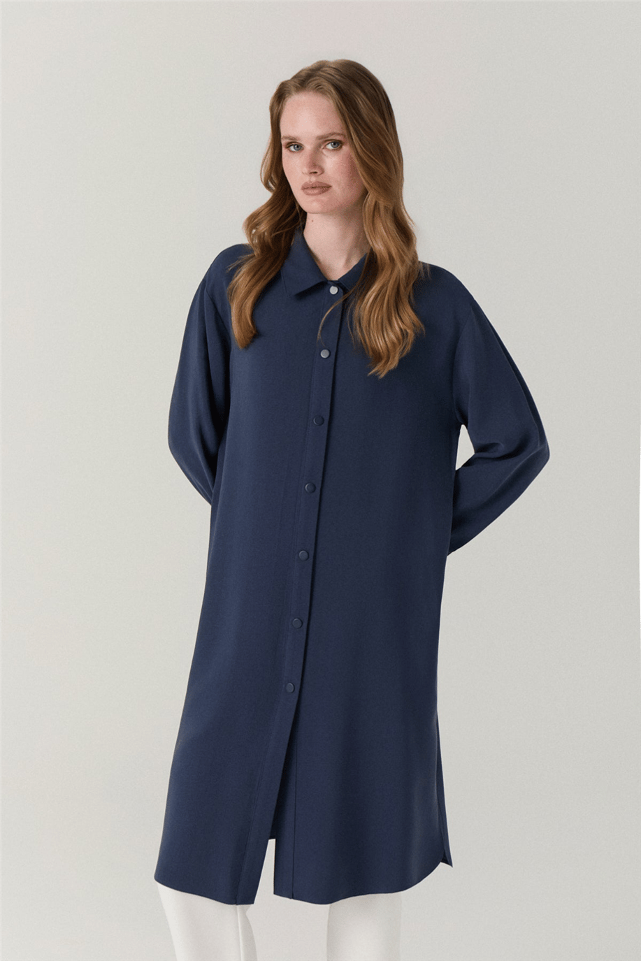 Zühre Tunik Lacivert  - Z26YB1633T