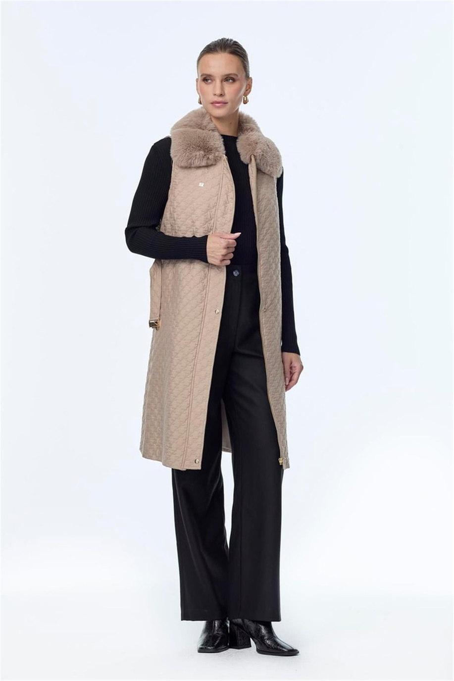 Zühre Yelek Mocha - Z25KB0098YLK