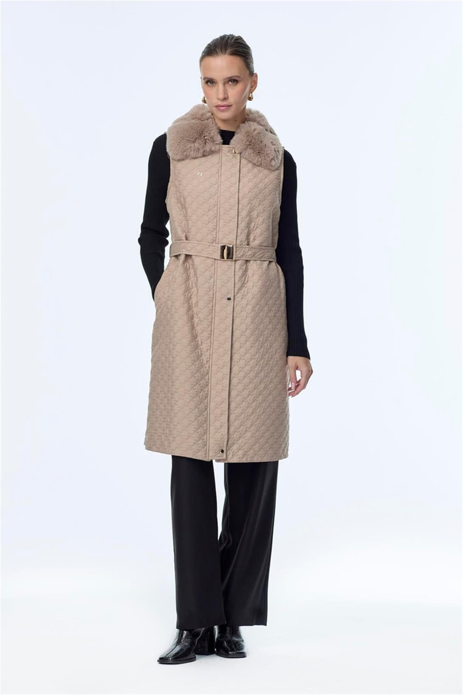 Zühre Yelek Mocha - Z25KB0098YLK