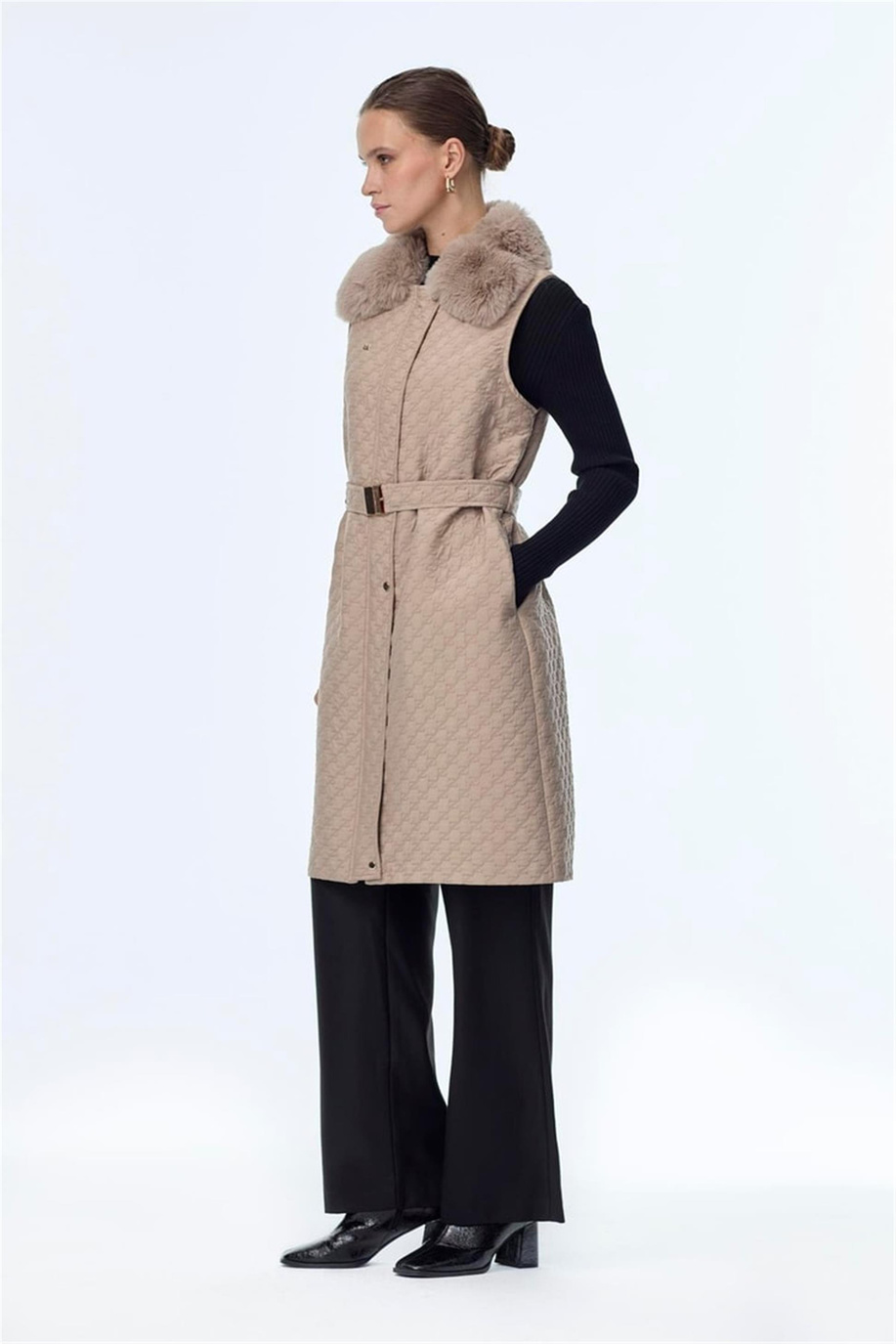 Zühre Yelek Mocha - Z25KB0098YLK