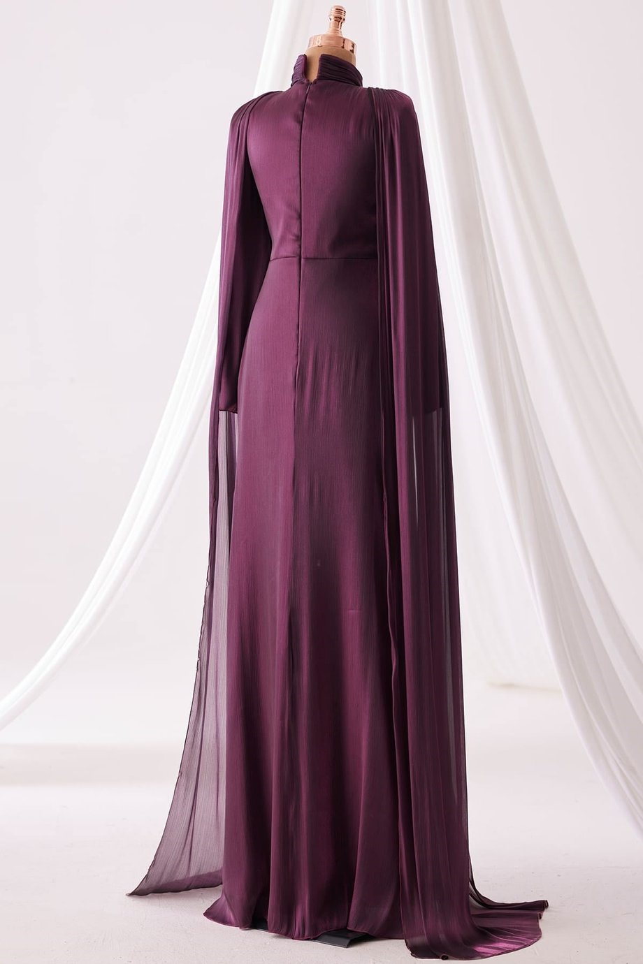 Dior Tesettür Abiye Mürdüm