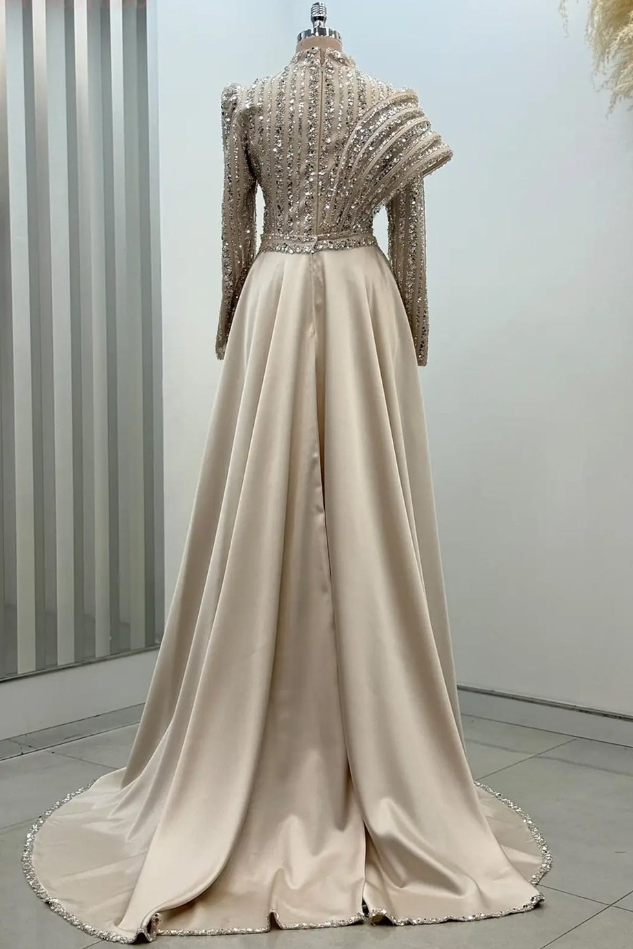 Elegance Tesettür Abiye Gold