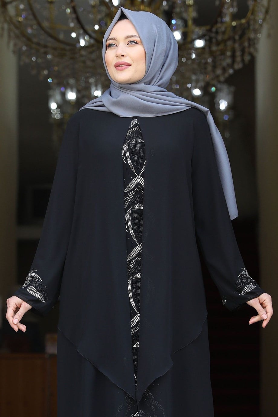 Fulya Tesettür Abiye Siyah