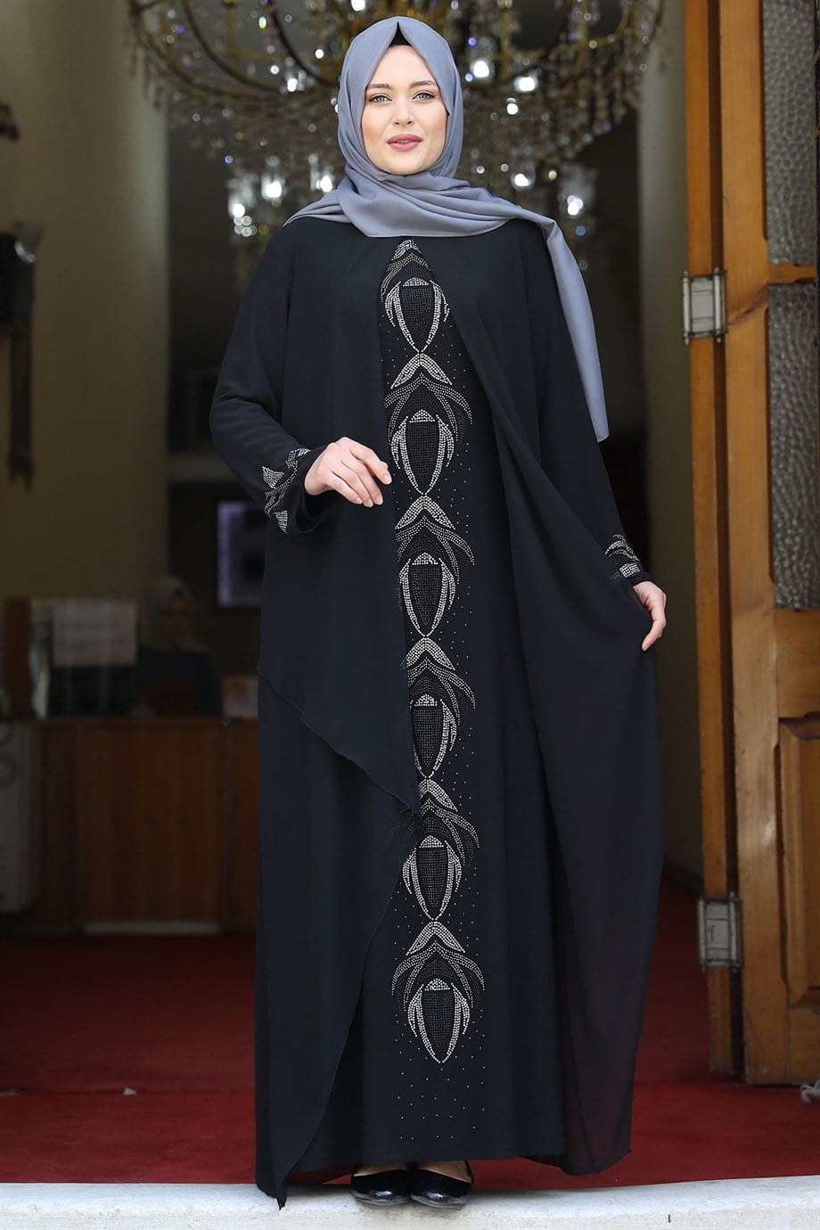 Fulya Tesettür Abiye Siyah