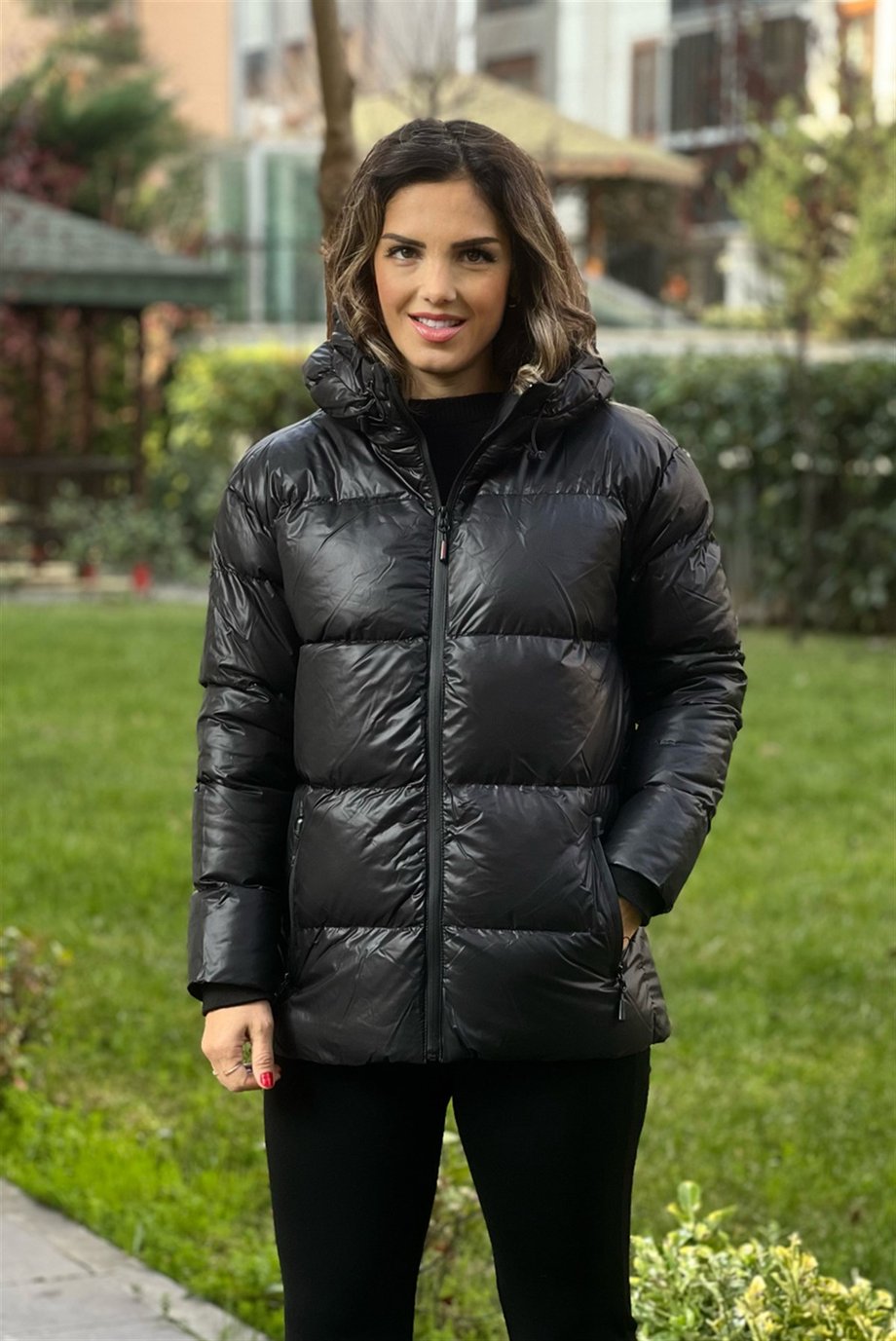 Alaska Siyah Şişme Mont