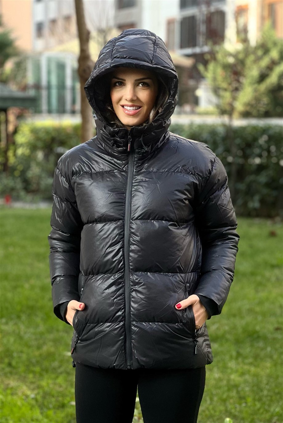Alaska Siyah Şişme Mont