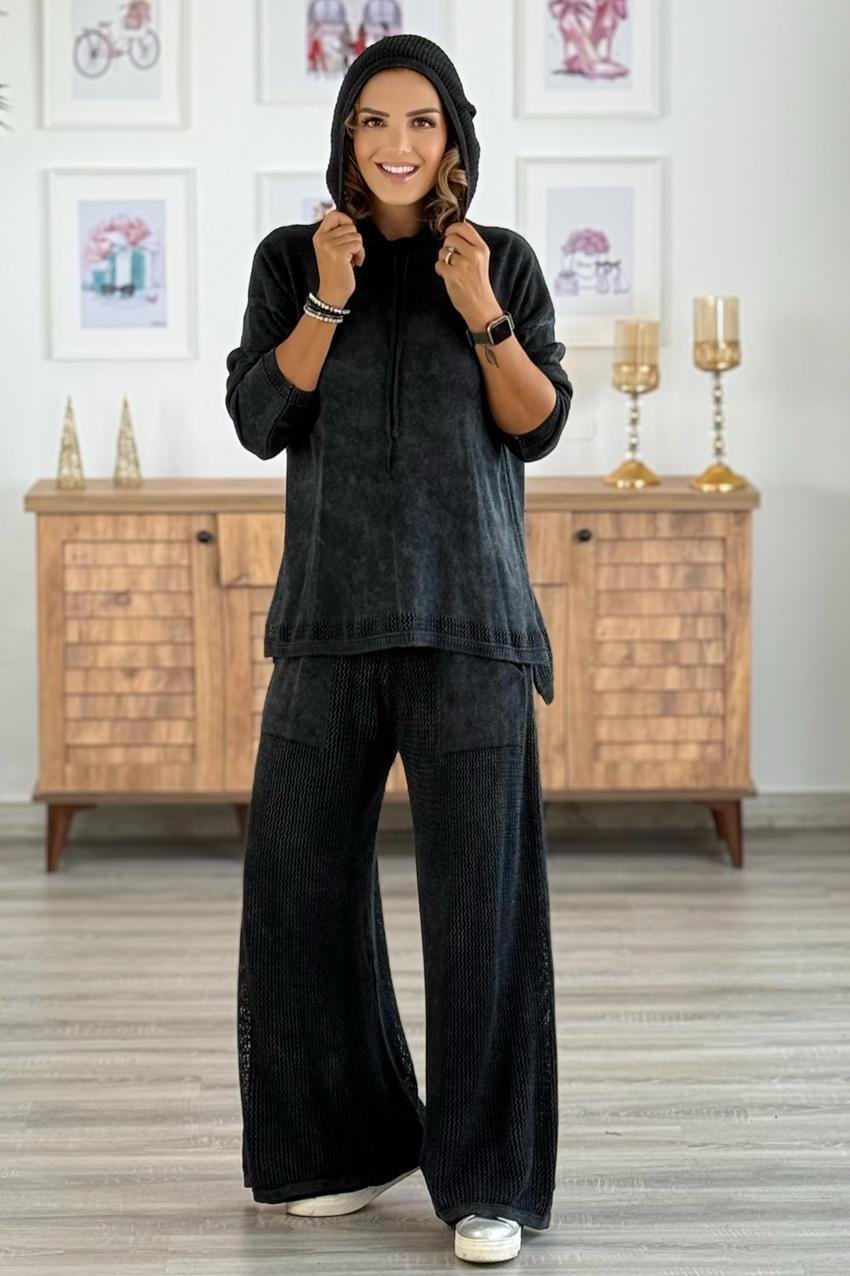 Antrasit Renk Triko Takım