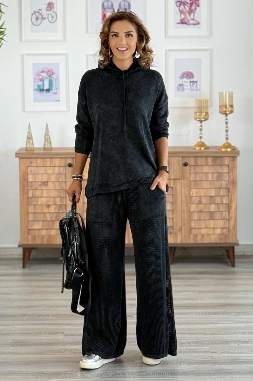 Antrasit Renk Triko Takım