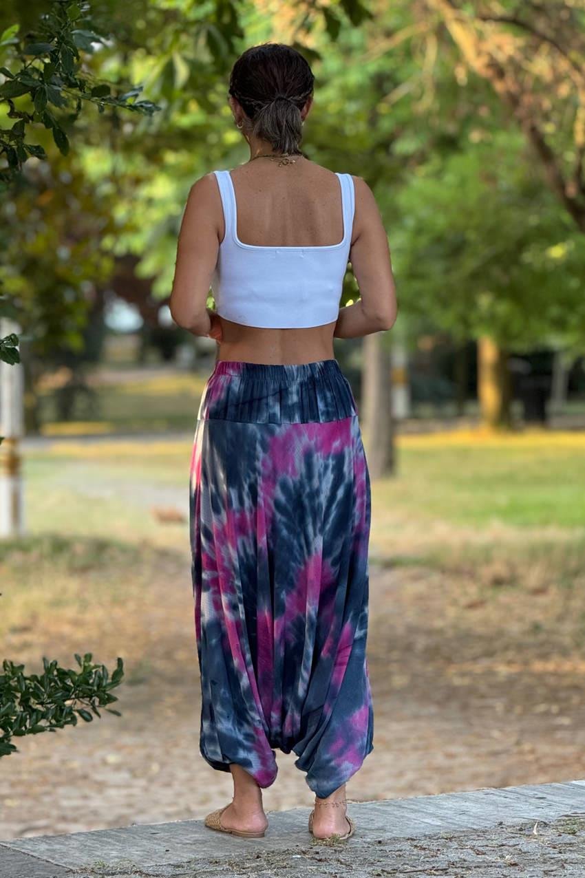 Duman Rengi Batik %100 Pamuk Şalvar