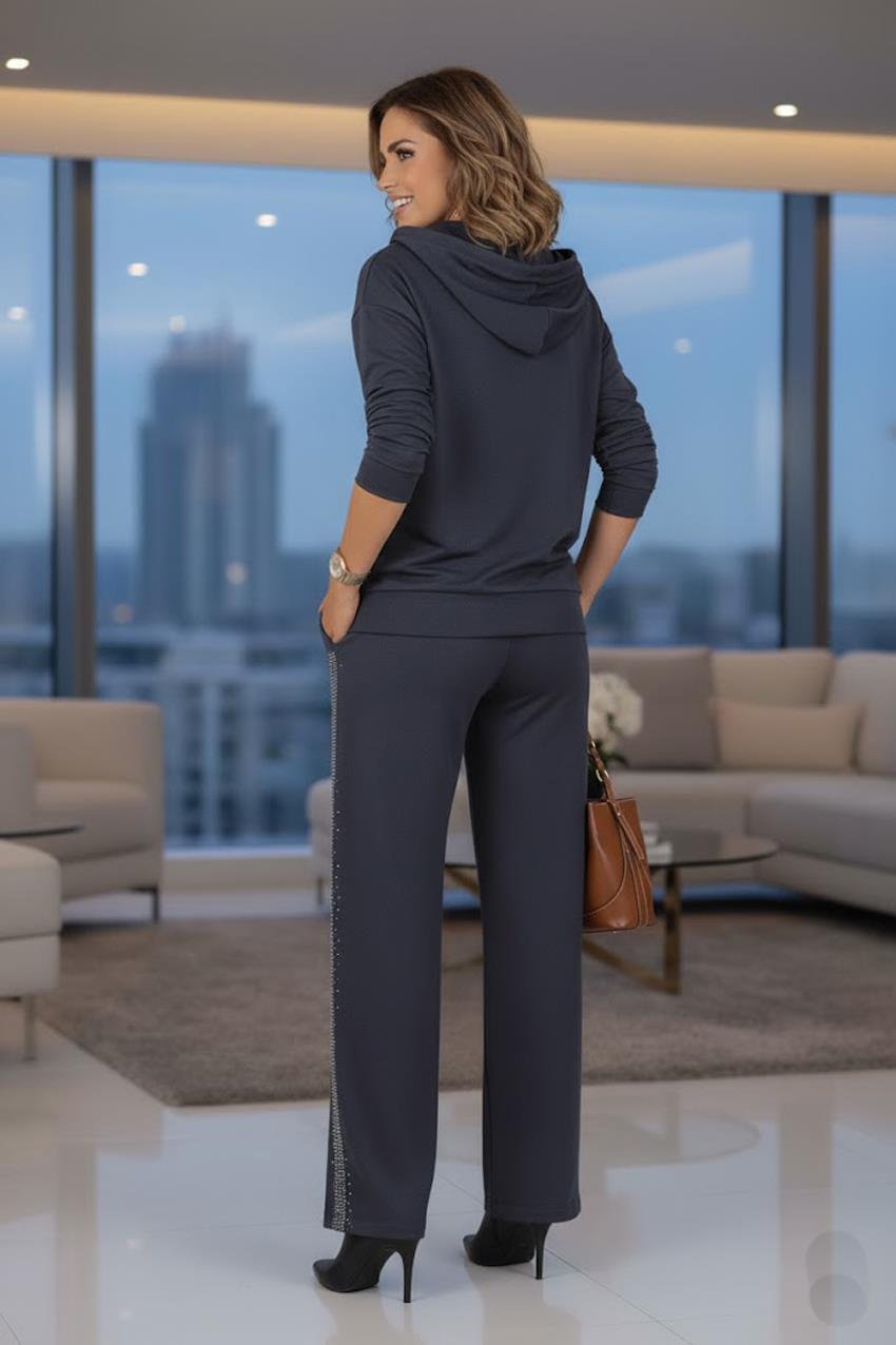 Füme Paris Işıltılı Premium Takım