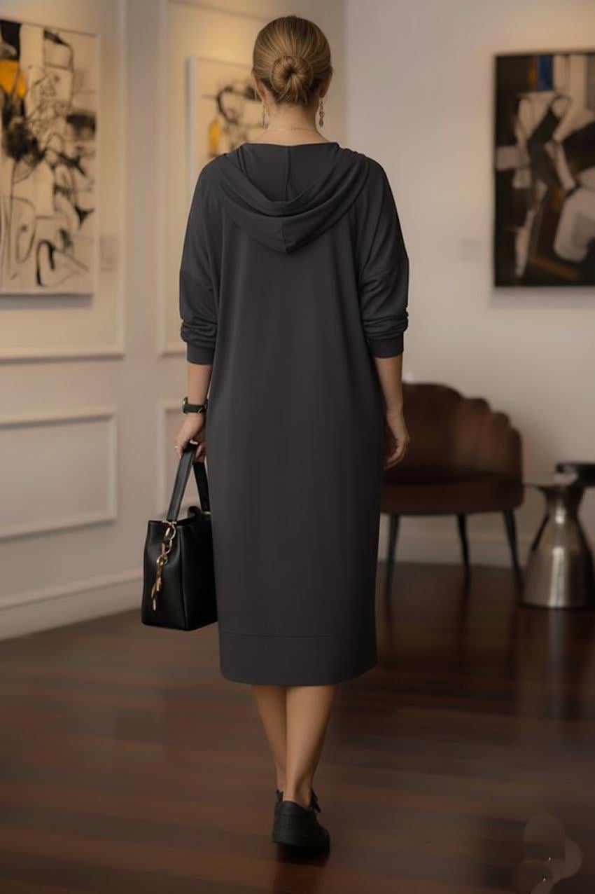 Füme Sweat Elbise - Modal Kumaş