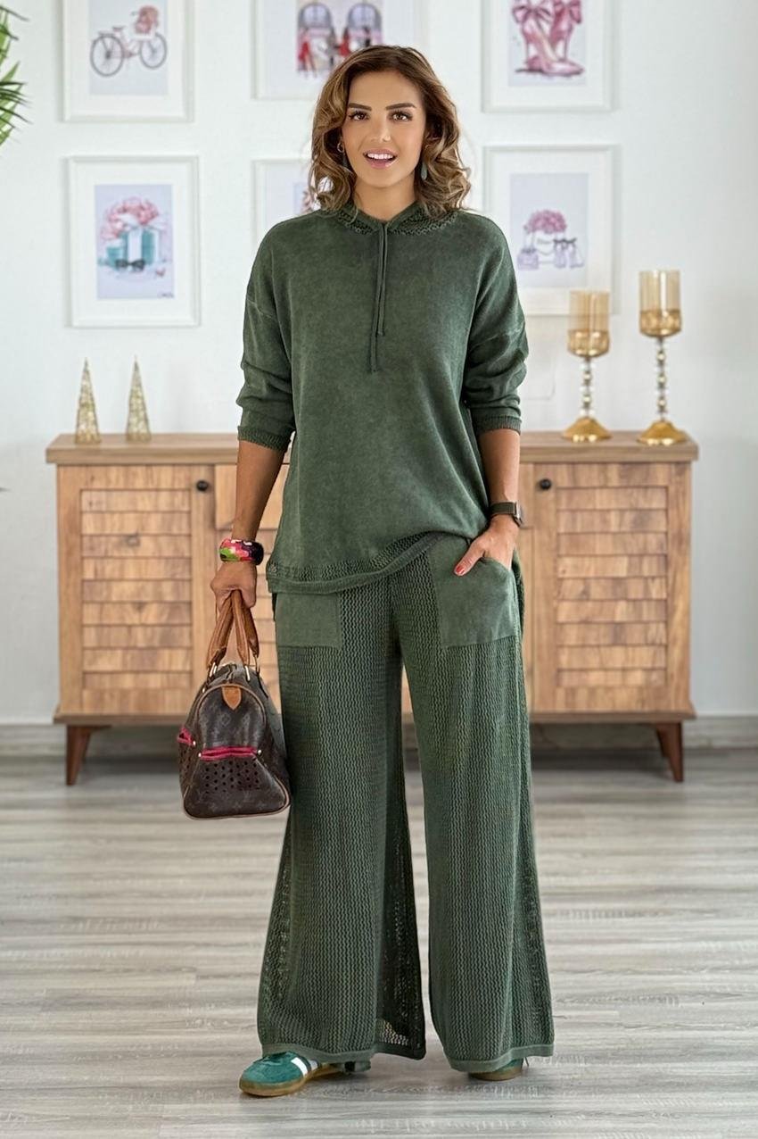 Haki Renk Triko Takım