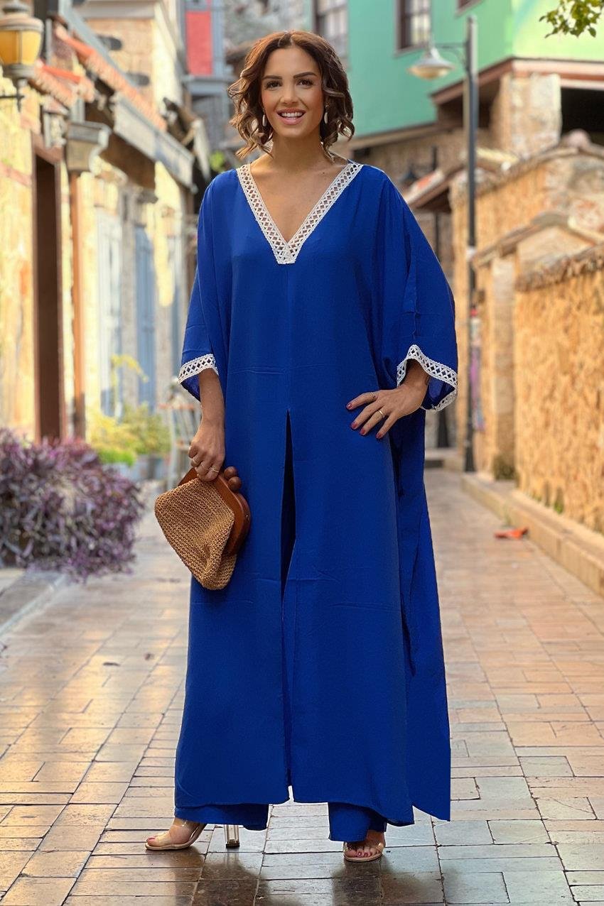 Mavi Anatolia Pantolon Tunik İkili Takım