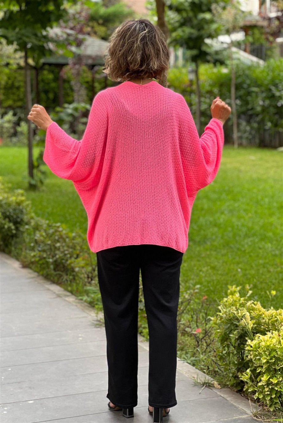 Pembe Renk Triko Hırka