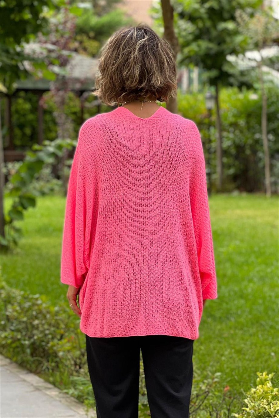 Pembe Renk Triko Hırka