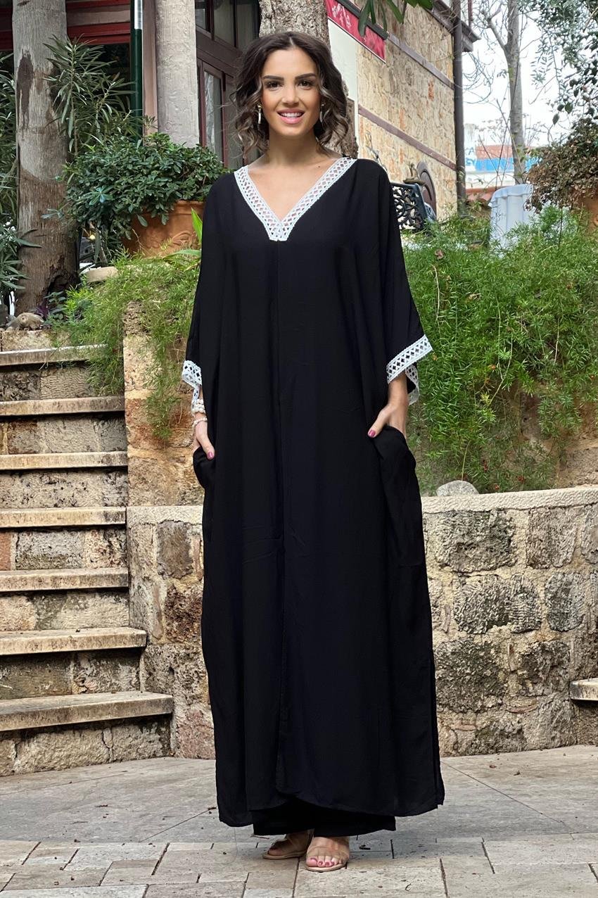 Siyah Anatolia Pantolon Tunik İkili Takım