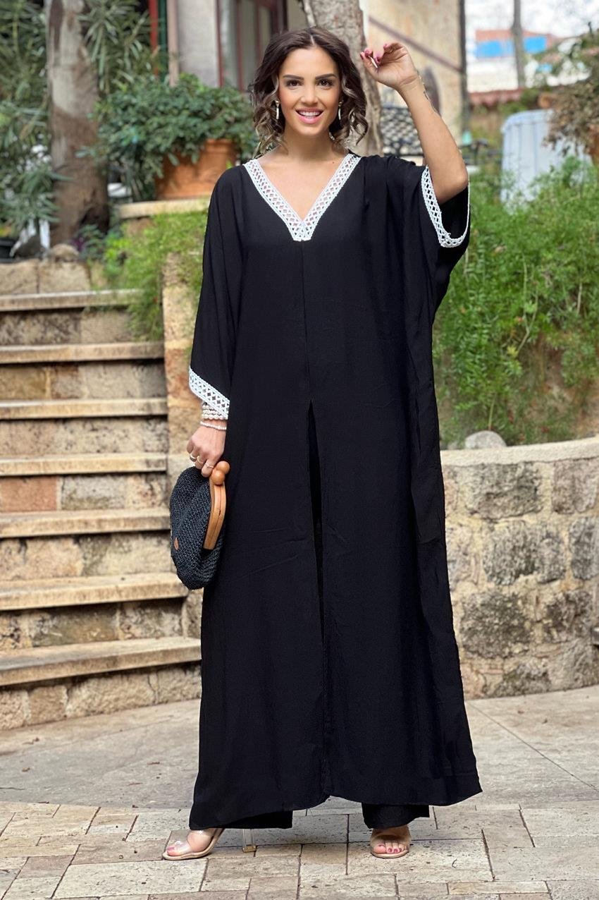 Siyah Anatolia Pantolon Tunik İkili Takım
