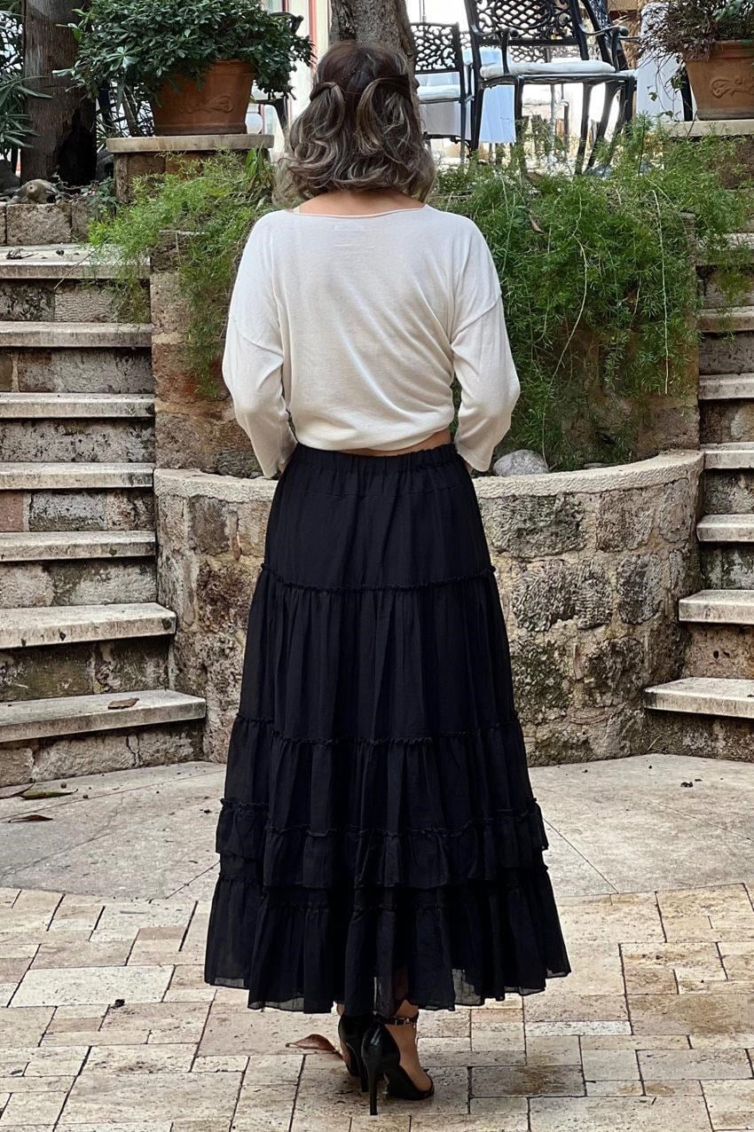 Siyah İspanyol Etek