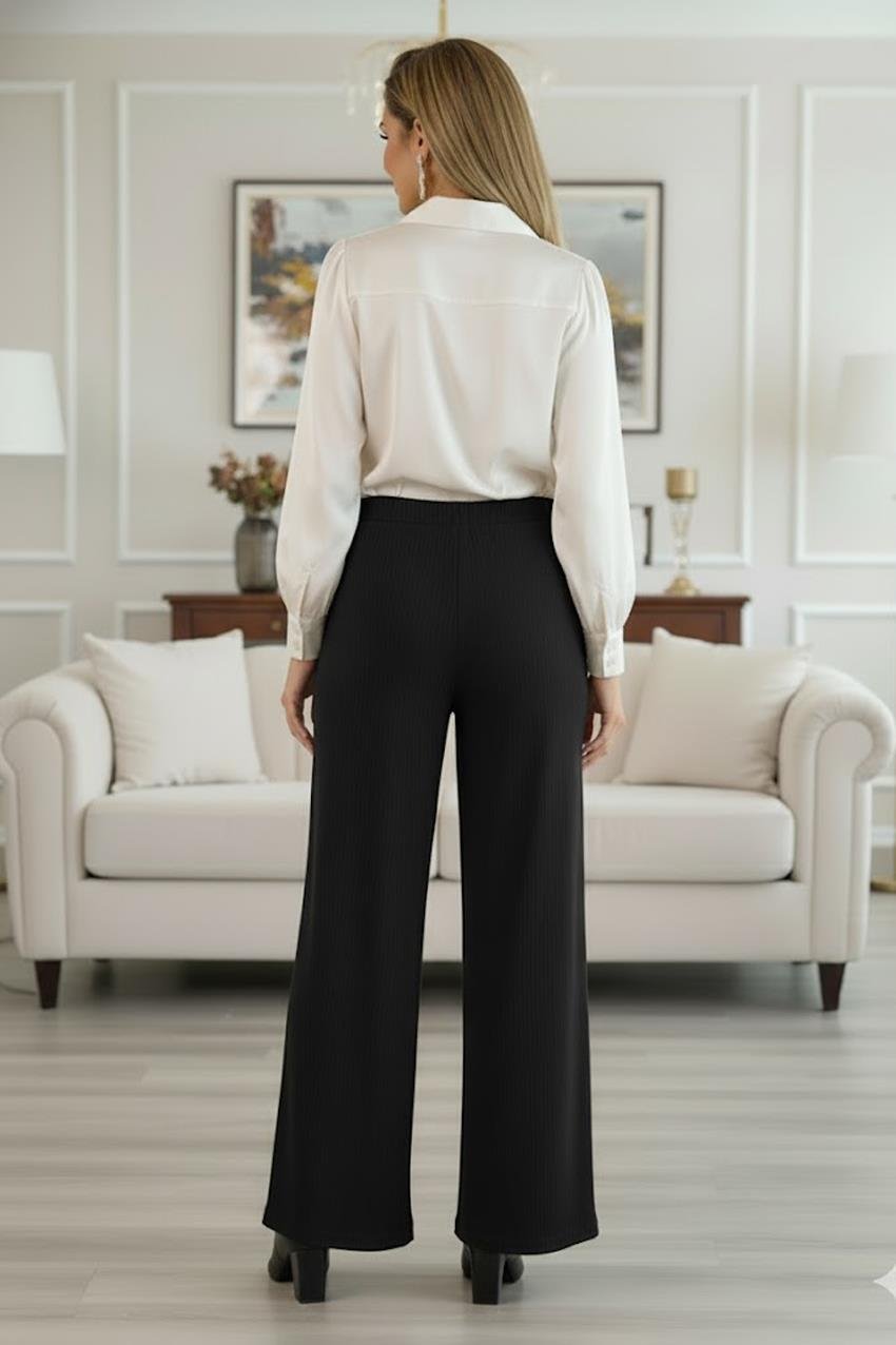 Siyah Kadife Pantolon