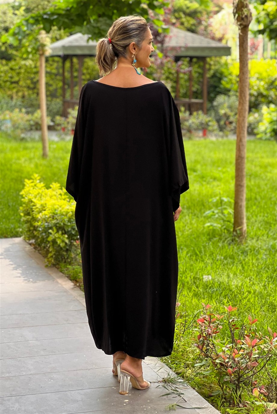 Siyah Lovestory Freesize Elbise