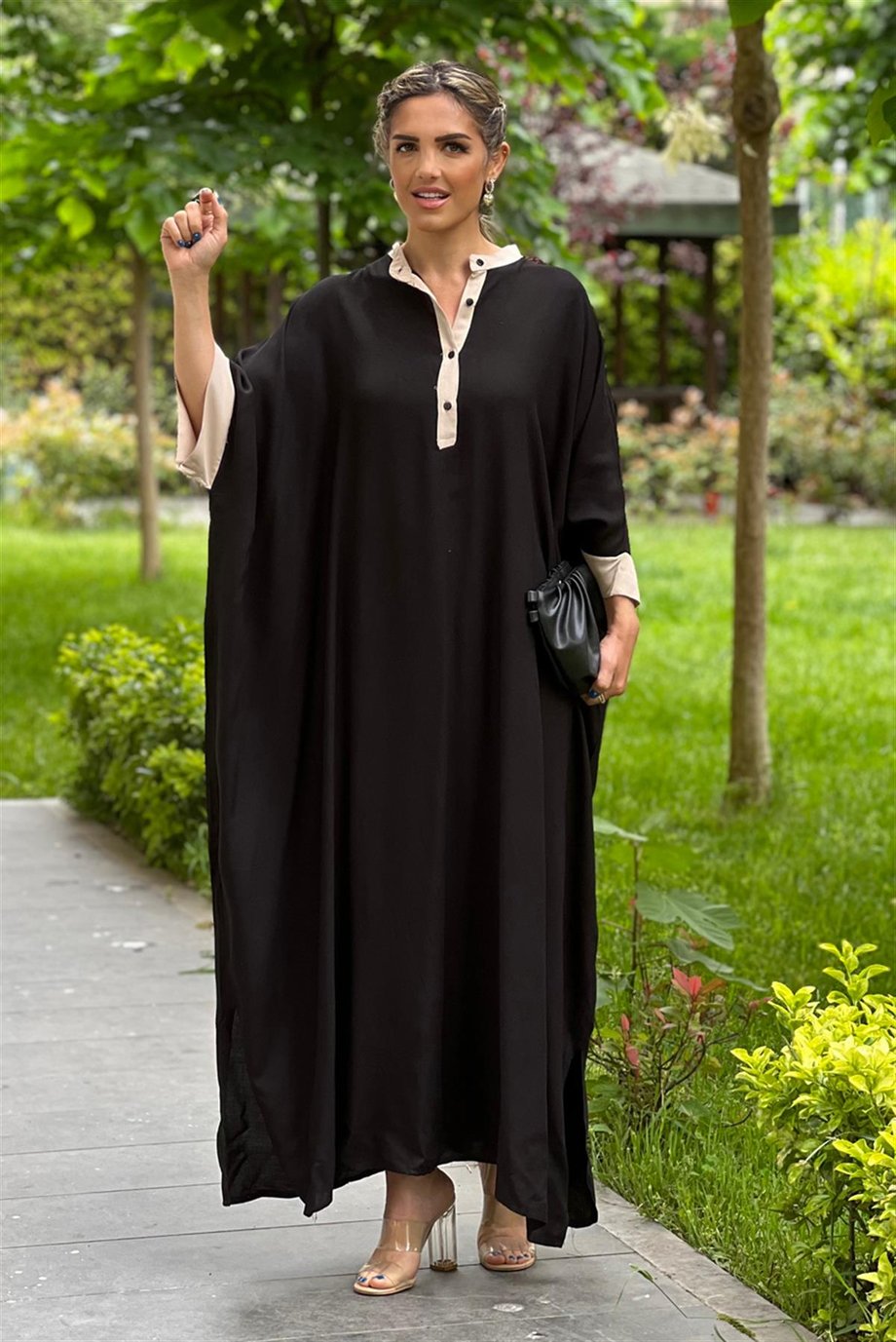 Siyah Myra Salaş Elbise