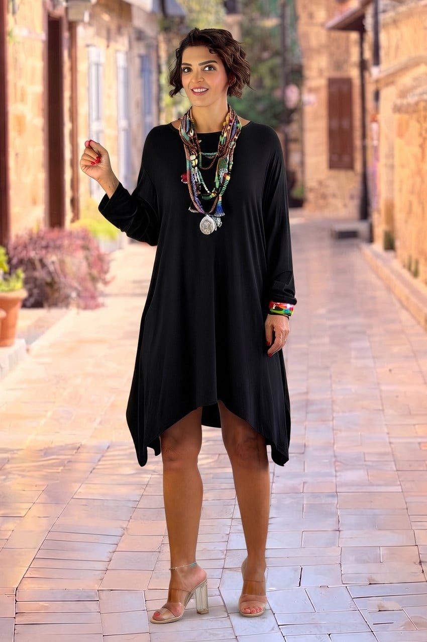 Siyah Tunik Elbise