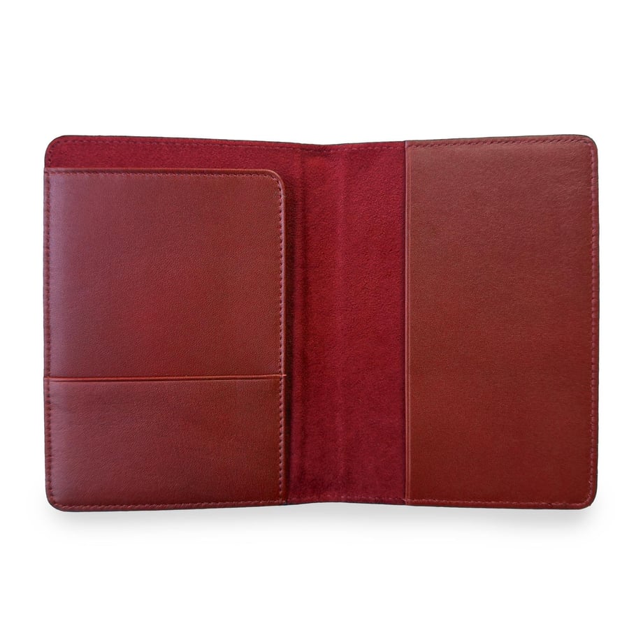 Bordo Deri Pasaport Kılıfı, Valiz Etiketi ve Anahtarlık Hediye Kutusu