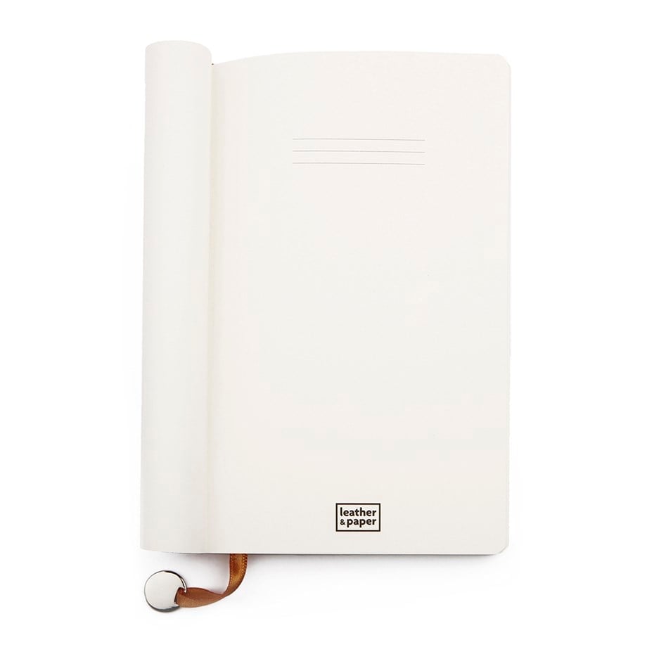Büyük Boy Taba Deri Defter 13 x 21 Çizgili
