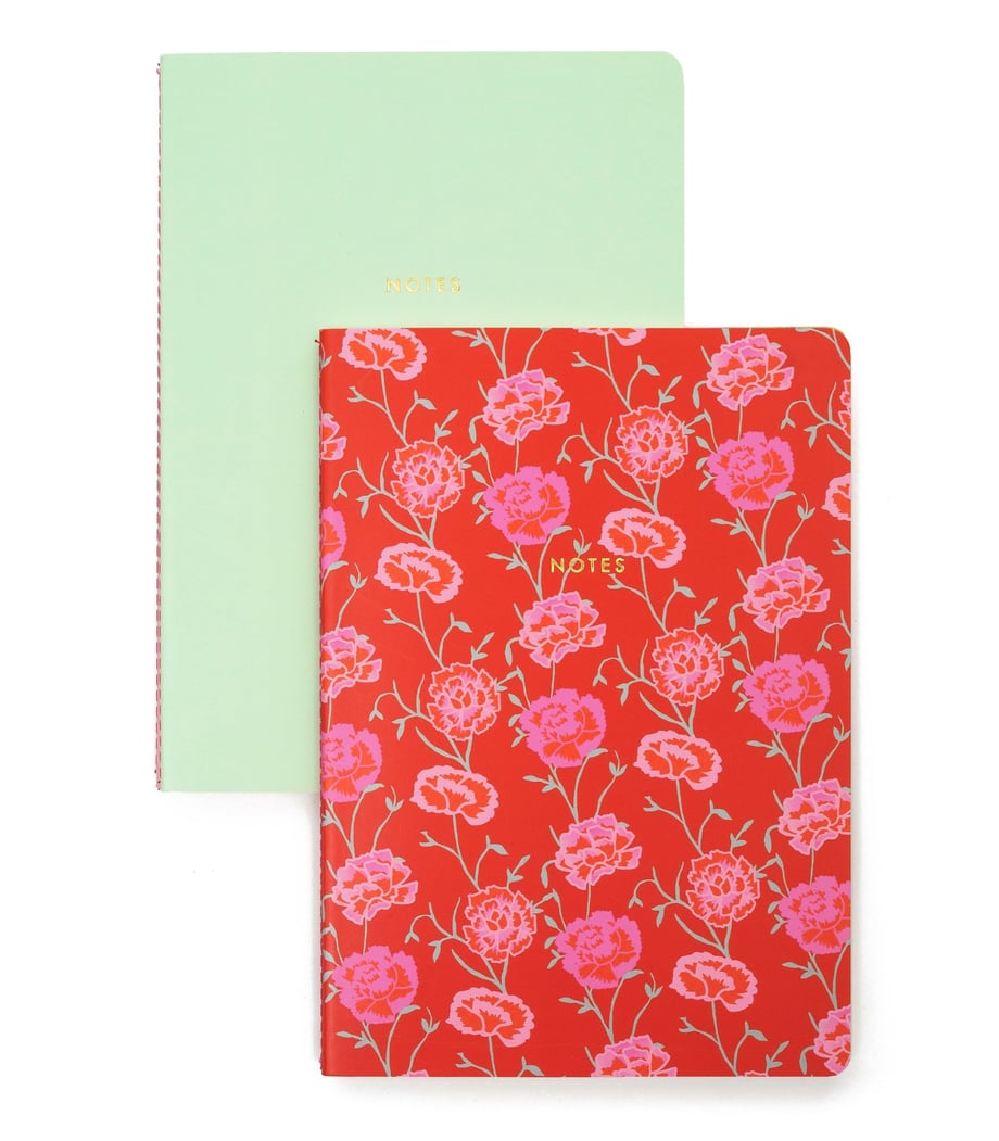 Clove Red Yumuşak Kapak 2'li Defter Seti A5 Çizgili Çizgisiz