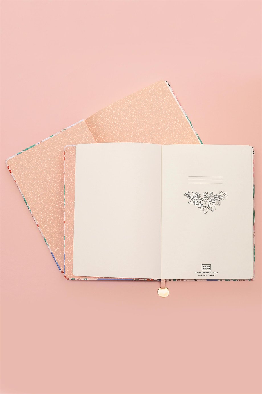 Daisy Dew Sert Kapak A5 Çizgili Defter 15 x 21 Lila